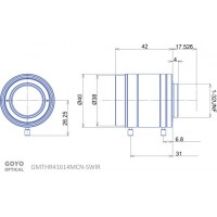 SWIR (Short Wave IR) 1" Fixed-Focal 16mm